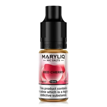 Red Cherry By Maryliq Nic salt 10ml - Nicotine Strength#20mg (Salt)>10mg (Salt)