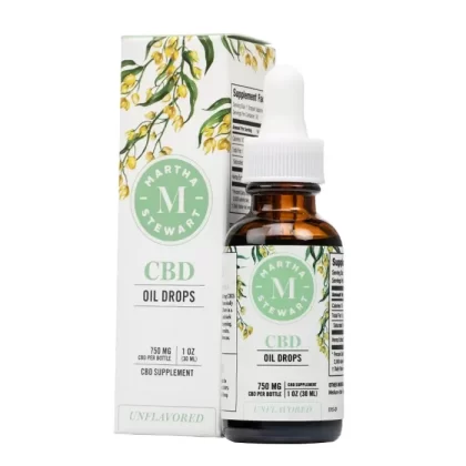 Martha Stewart – CBD Unflavored Oil Drops – 750mg