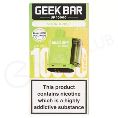 Sour Apple Geek Bar Up 10000 Refill Pod