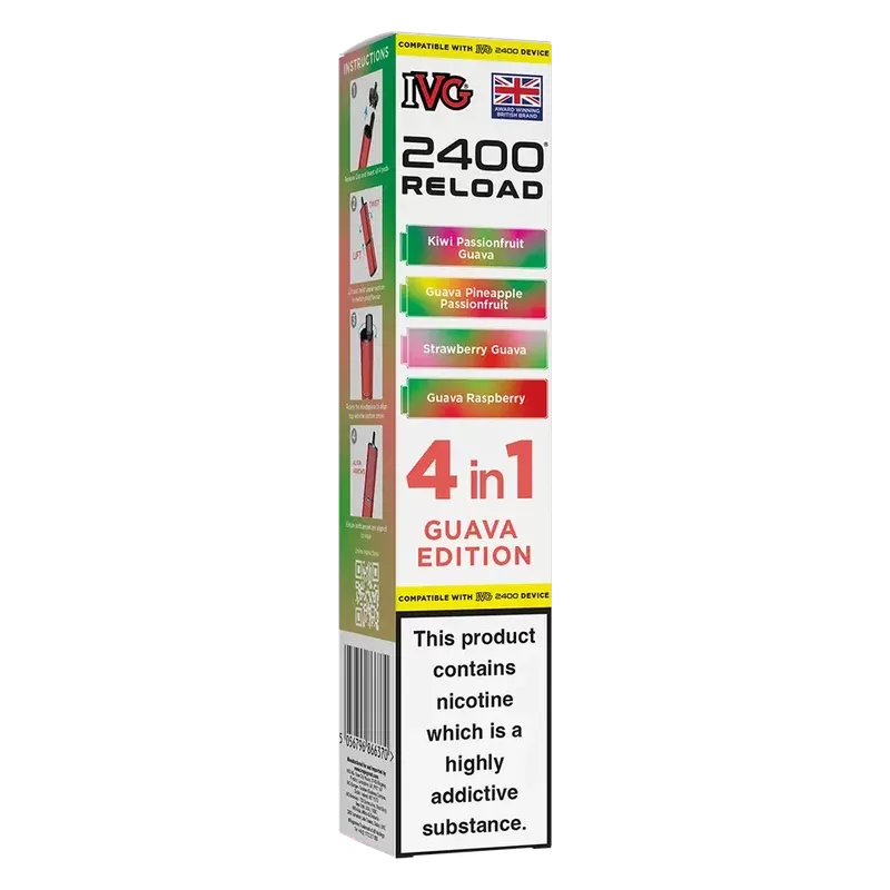 IVG 2400 Reload 4in1 Guava Edition Prefilled Pods