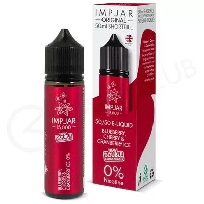 Blueberry, Cherry & Cranberry Ice Shortfill E-Liquid by Imp Jar 50ml