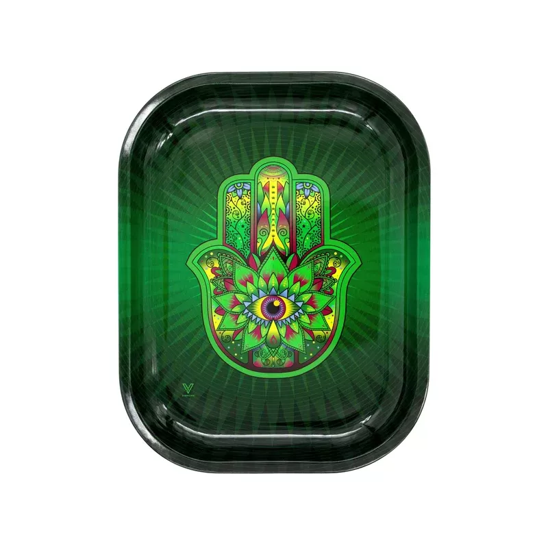 Hamsa Metal Mini Rolling Tray – 7in