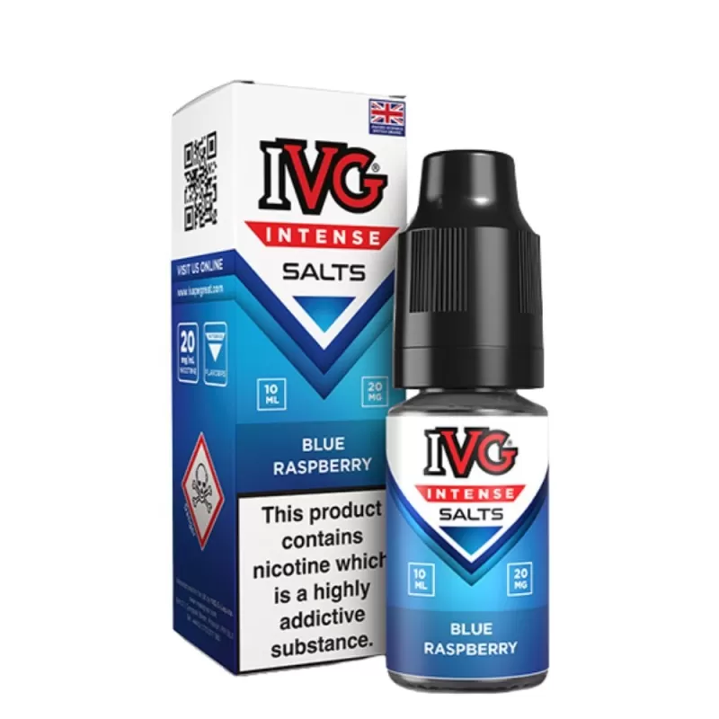Blue Raspberry Nic Salts E-Liquid Intense Salts Series by IVG (10ml) - 10mg