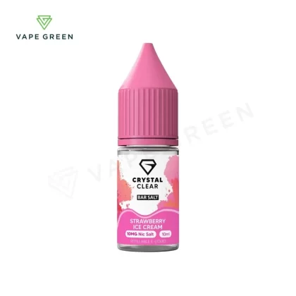 Strawberry Ice Cream Nic Salt E-Liquid by Crystal Clear - Eliquidsupply
