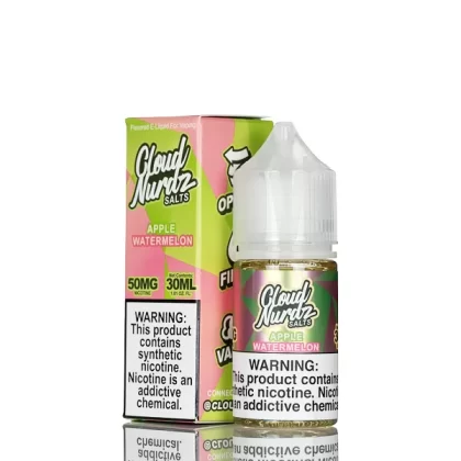 Cloud Nurdz Salts E-Liquid - Watermelon Apple - 30mL - 25mg