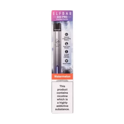 Elf Bar 600 Pro Prefilled Pod Kit - Aurora Black & Watermelon