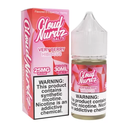 Cloud Nurdz Salts Very Berry Hibiscus eJuice - Vape Product