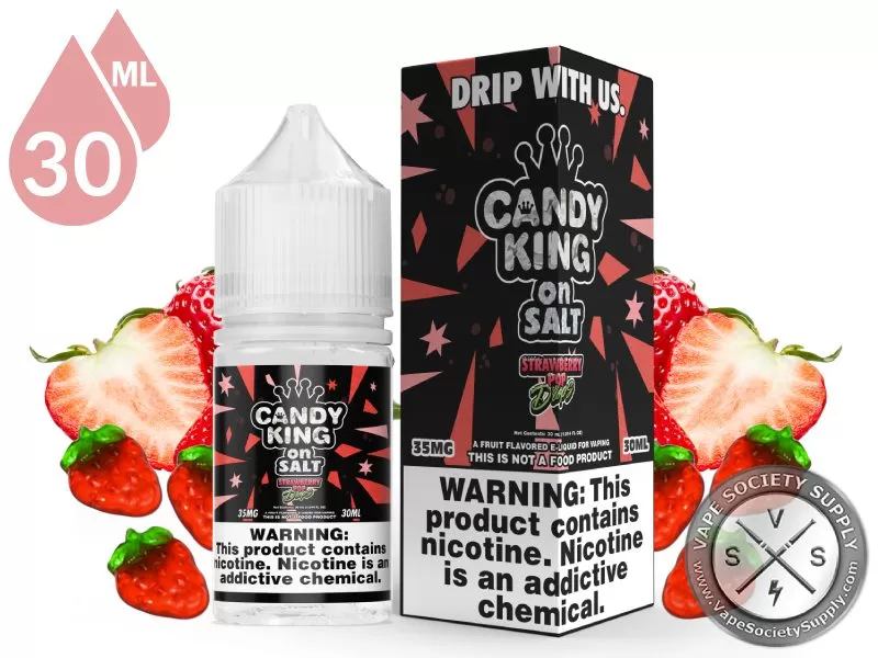 Strawberry Pop Drops Candy King On Salt 30ml