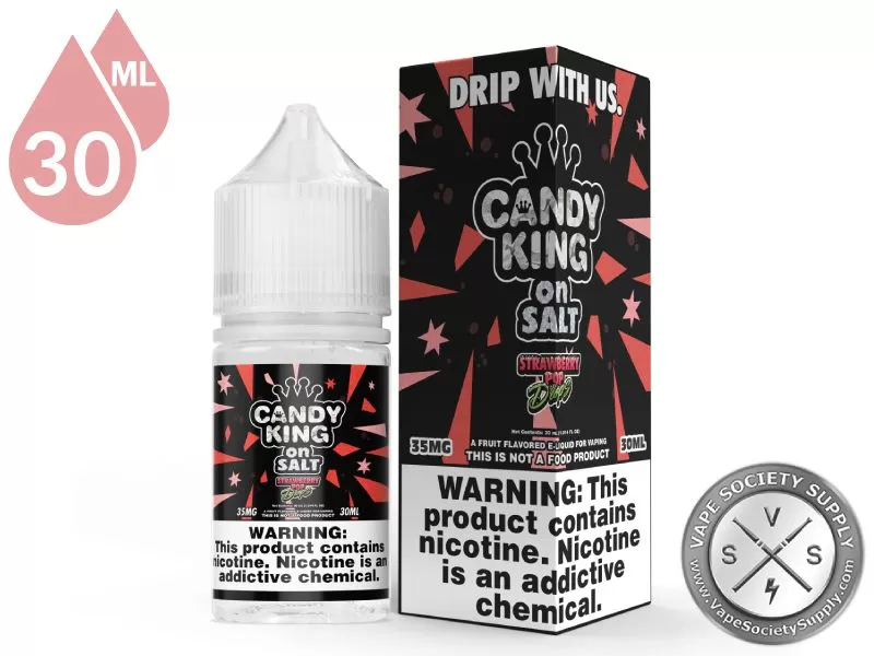 Strawberry Pop Drops Candy King On Salt 30ml - Image 3