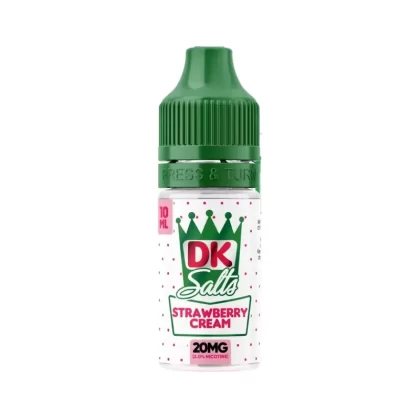 Donut King DK Strawberry Cream Nic Salt Vape Juice - 10 Pack - Strength 20mg