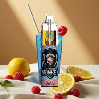 RandM Fumot Tornado 7000 Puffs Mesh Coil Disposable Vape Blue Razz Lemonade