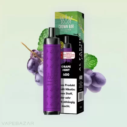Al Fakher Crown Bar 600 – Grape Mint - Al Fakher / 20mg/ml / ca. 600