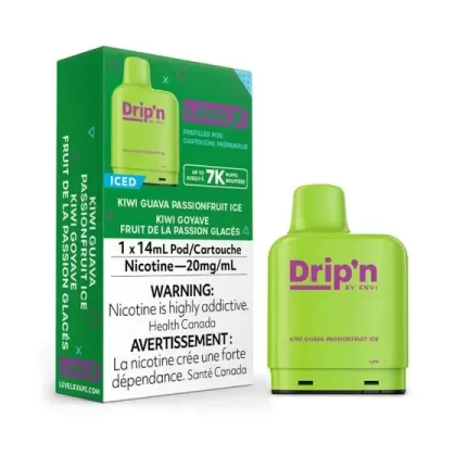 DRIP’N LEVEL X PODS – KIWI GUAVA PASSIONFRUIT ICE