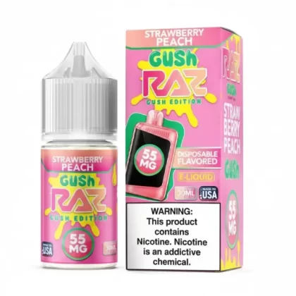 Strawberry Peach Gush – Pod Juice Salts x RAZ E-Liquid – 30mL