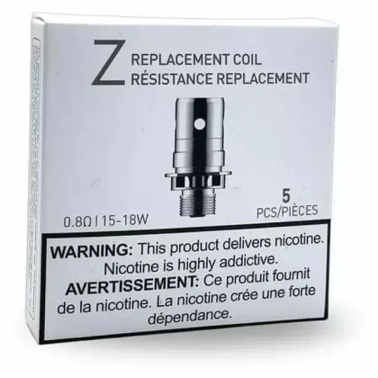 Innokin Zenith Replacement coils - 0.8ohm coil 15-18W, 1.6ohm coil 10-14W