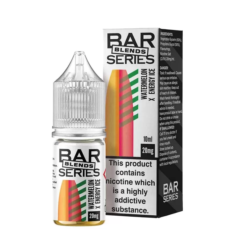 Watermelon x Energy Ice Nic Salt E-Liquid by Bar Series Blends - Eliquidsupply