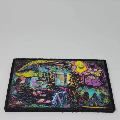 VGoodiEZ Crohnabist Designed- Series 1, Slide #8 “Mind Expander” (5×8) Mat by Moodmats
