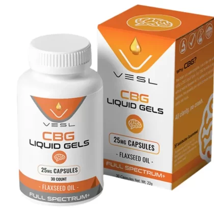 Vesl Oils CBG Capsules – 750mg - Infused#Flaxseed