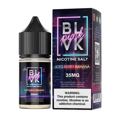 Strawberry Banana Ice (Iced Berry Banana) BLVK Pink Salts 30mL