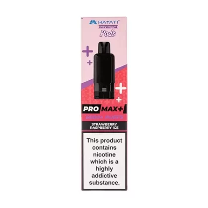 Strawberry Raspberry Ice Pro Max Plus Prefilled Pod + Refill by Hayati