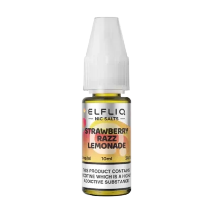 Strawberry Razz Lemonade Elfliq Nic Salt by Elfbar - 10ml - Vape Product, Vape Product (EE5751)