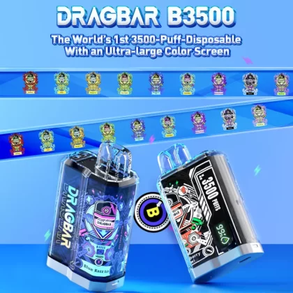 Dragbar B3500 Rechargeable Disposable Device – 3500 Puffs - Peach Ice
