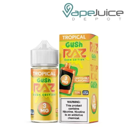 Tropical Gush Pod Juice x Raz 100ml - Vape Product; Vape Product, Vape Product