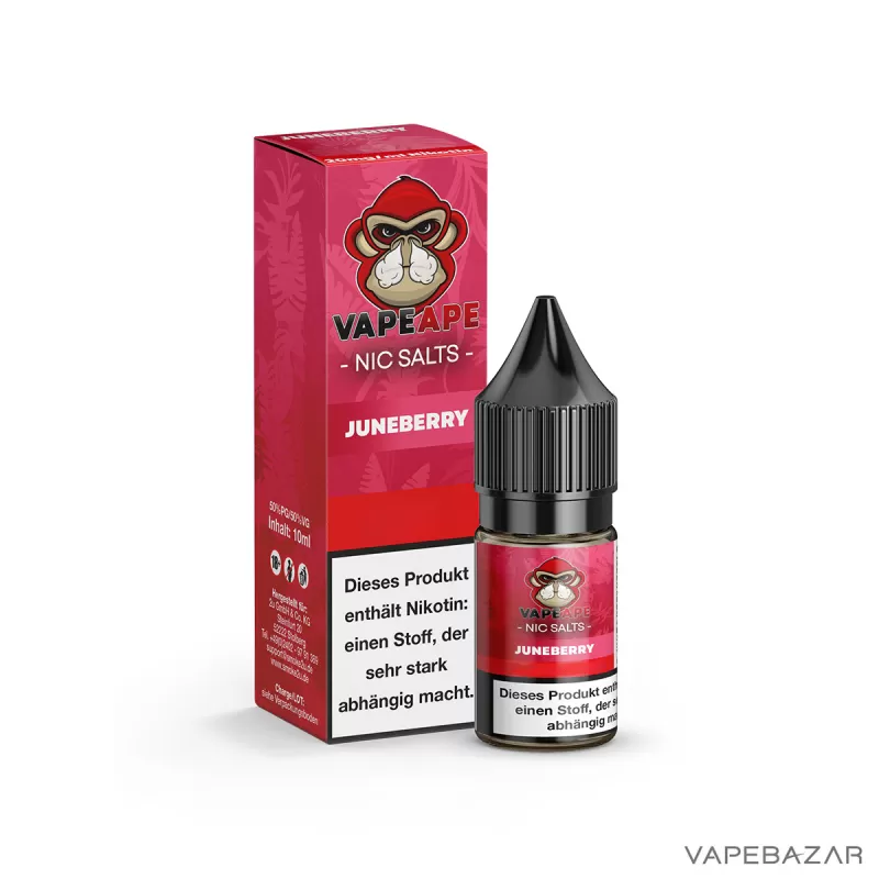 VapeApe – Juneberry – Nic Salts - 20mg/ml, 10mg/ml - Image 3