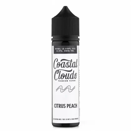 Coastal Clouds Citrus Peach 60mL 70% VG Vape Juice
