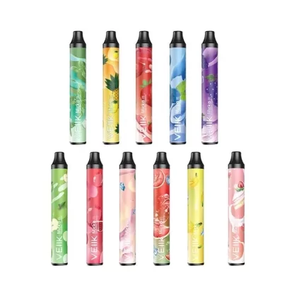 VEIIK Micko Pie Disposable Vape 600 Puffs - Flavor#Apple Ice>Banana Ice>Berry Blast>Blueberry Ice>Cool Mint>Grape Ice>Peach Ice>Pineapple Lemonade>Pomegranate>Strawberry Cake>Watermelon Ice