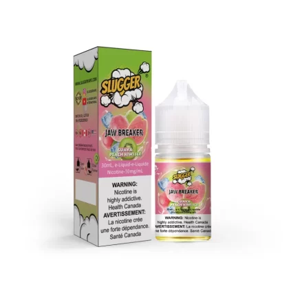 Slugger Jaw Breaker Series Guava Peach Kiwi Ice – 30ml Nic Salt - Vape Product, Vape Product