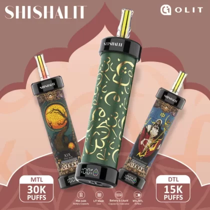 OLIT Shishalit 30K Disposable E-Hookah Device - 30000 Puffs - Arabic Edition / Watermelon Strawberry Bubblegum