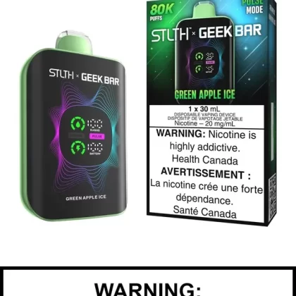 Green Apple Ice STLTH x Geek Bar 80K Disposable Vape