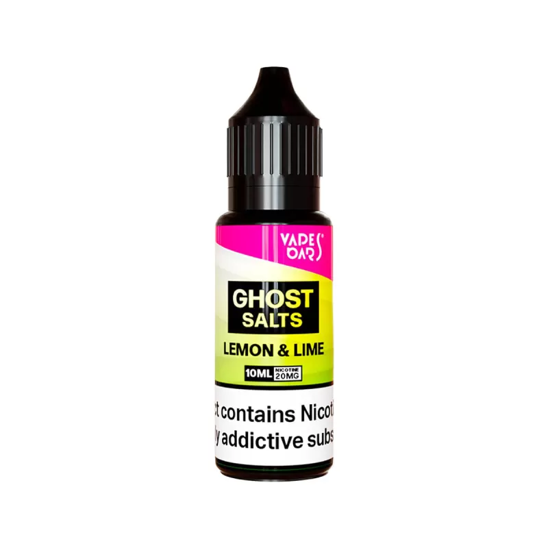 Vapes Bars Ghost Salts Lemon And Lime Nic Salt - 10 Pack - 20mg