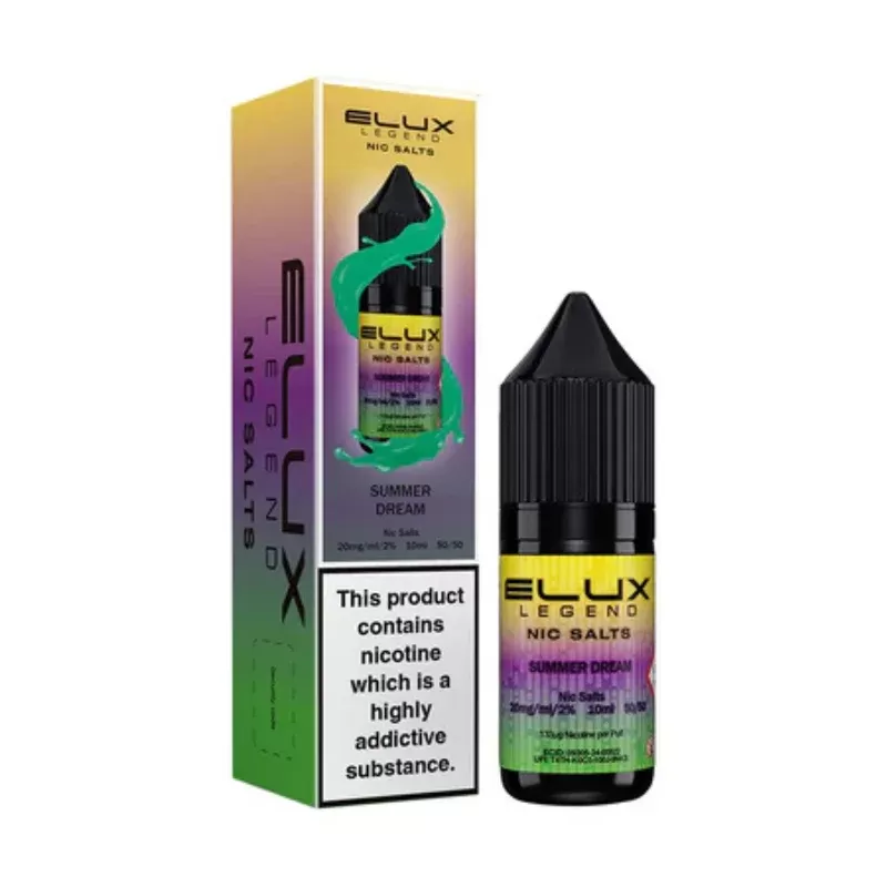 Elux Legend Nic Salts Summer Dream E Liquid 10ml - Nicotine Strength#20mg>10mg