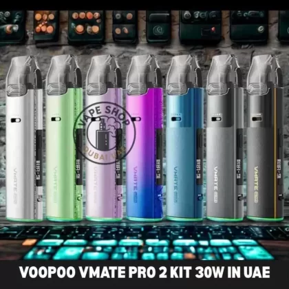VOOPOO Vmate Pro 2 Kit 30W In UAE - Fresh Green, Gilt Black (B37466)