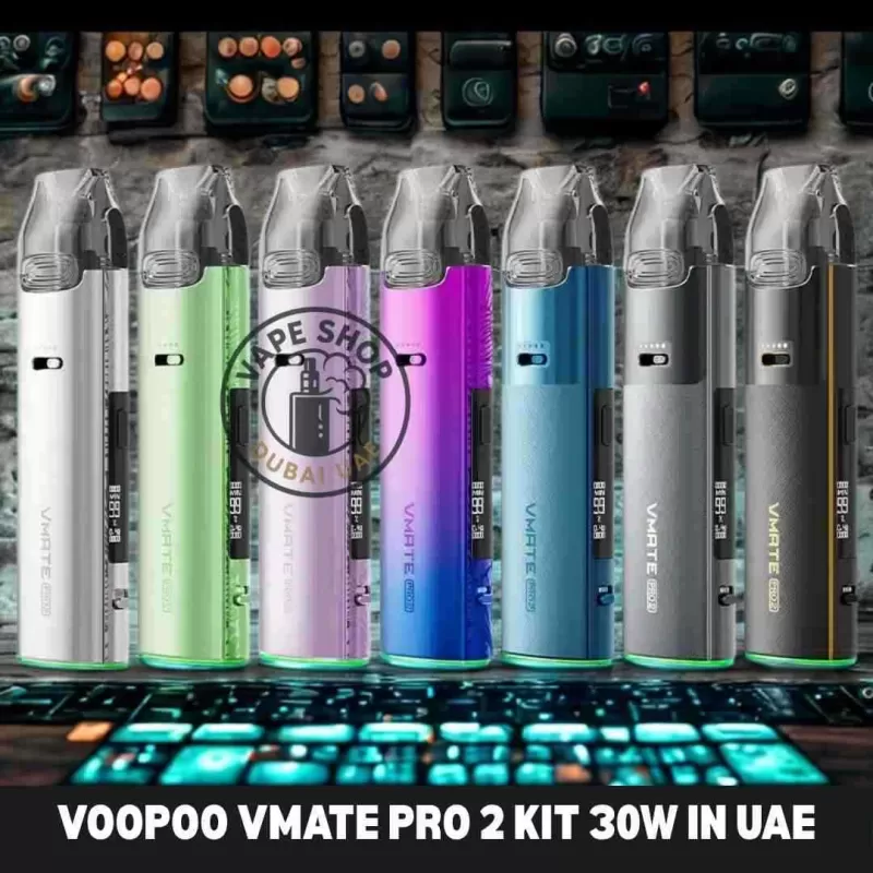 VOOPOO Vmate Pro 2 Kit 30W In UAE - Fresh Green, Gilt Black (B37466)