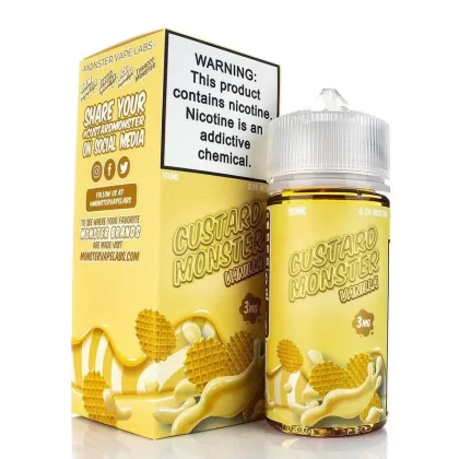 Custard Monster – Vanilla 100ml - Size-Strength#100ml-0mg>100ml-3mg>100ml-6mg (1ACB7D)