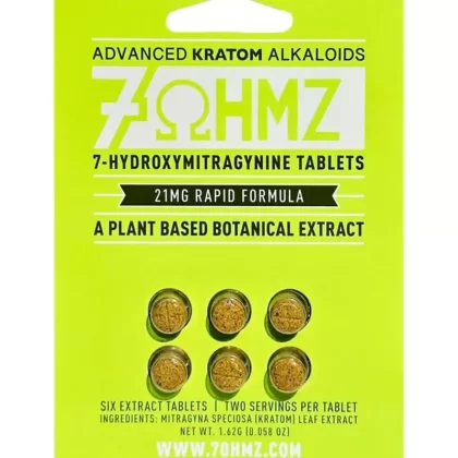 7 OHMZ 7-OH Kratom 6 Chewable Tablets 21mg - Vape Store