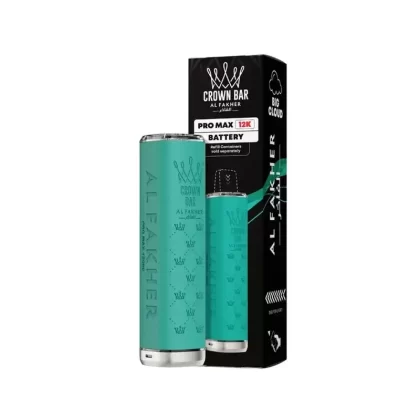 Al Fakher Crown Bar Pro Max 12K Prefilled Pod Kit Teal - Nicotine Strength#20mg (C74FDD) (C74FDD)