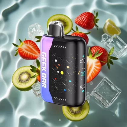GEEK BAR Pulse X Meteor Edition Strawberry Kiwi Ice 42K Puffs Dual Mesh Coil 820mAh Fast-Charging - Bangvapeaustralia
