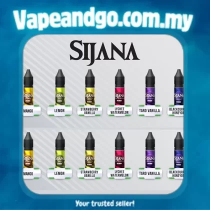 Sijana E-Liquid 15ml Salt (Elmax Ermon Bottle) Akta 852 Registered - Vapeandgo Com My