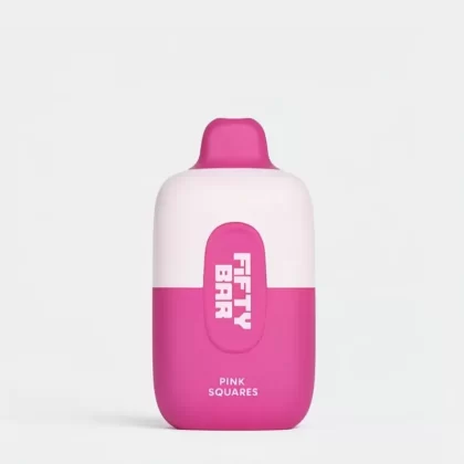 Fifty Bar 6500 Puffs Disposable Vape 14ML USB-C Rechargeable - Aloe Grapple Watermelon, Aloe Kiwi Strawberry (C8F2D6)
