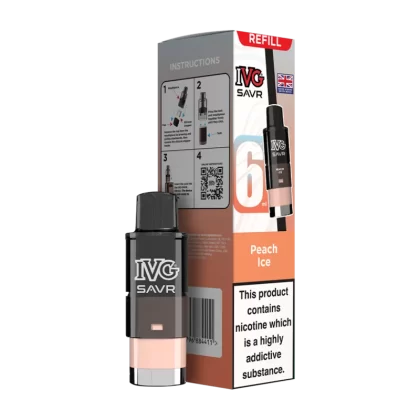 Peach Ice IVG SAVR Refill Pack - 20mg - Vape Product (43E786)