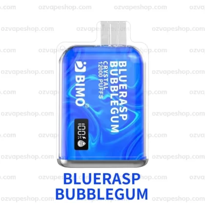 BIMO Crystal 12k Puffs- Blueberry Raspberry Bubblegum - Ozvapeone (194B2C)