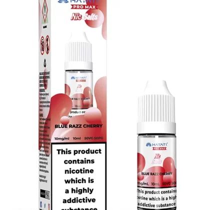 Hayati Pro Max Blue Razz Cherry Nic Salt E-Liquid - Vape Product, Vape Product