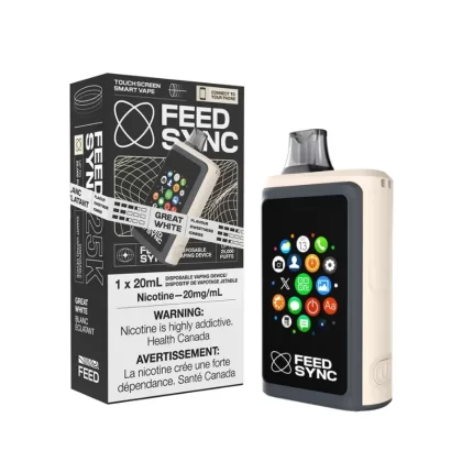 Feed Sync 25K Great White Disposable Vape