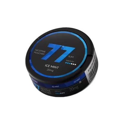77 Slim Ice Mint Nicotine Pouches - Strength#20mg>8mg
