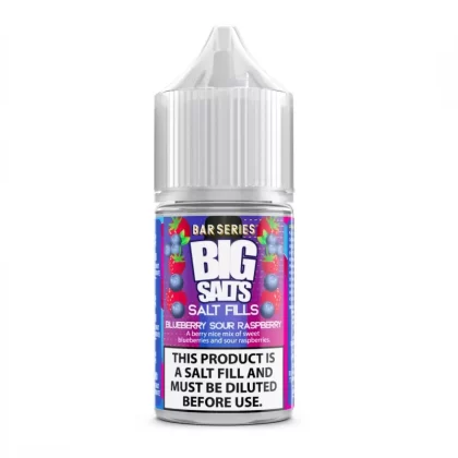 Big Salts Blueberry Sour Raspberry – 20ml / 60ml Salt Fills E Liquid - 5mg Nic Strength Including Blue Salt Shots, 10mg Nic Strength Including Pink Salt Shots; Vape Product, Vape Product