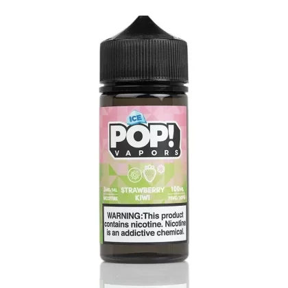 Strawberry Kiwi ICED – POP! Vapors – 100mL
